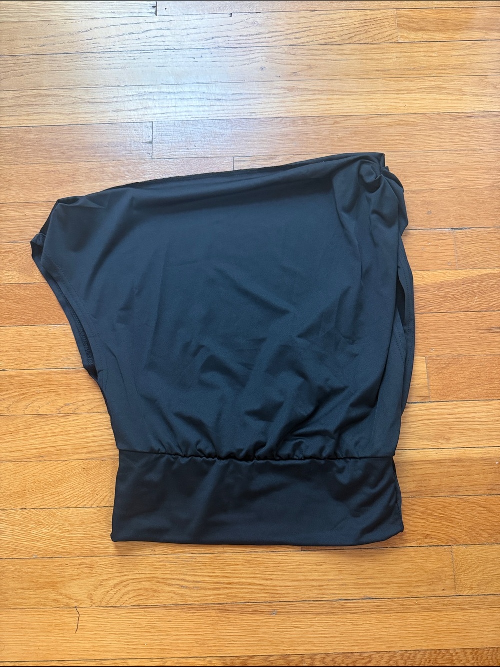 Black One-Shoulder Top